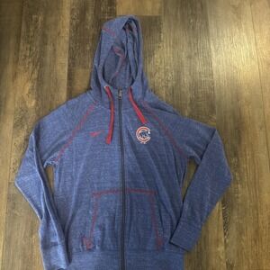 Nike Chicago Cubs Zip Up Jacket Sweatshirt Medium Cubbies Lightweight Ladies